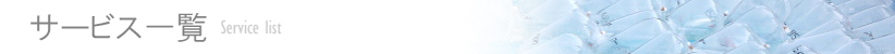 $B%5!<%S%90lMw(B/Service list
